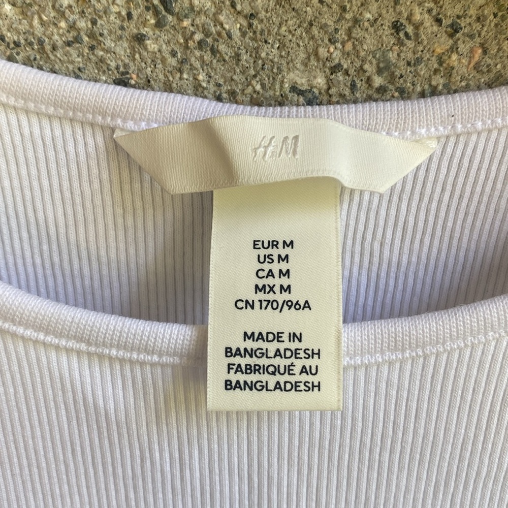 H&M Ribbed Tank (worn once) - Picture 3 of 4